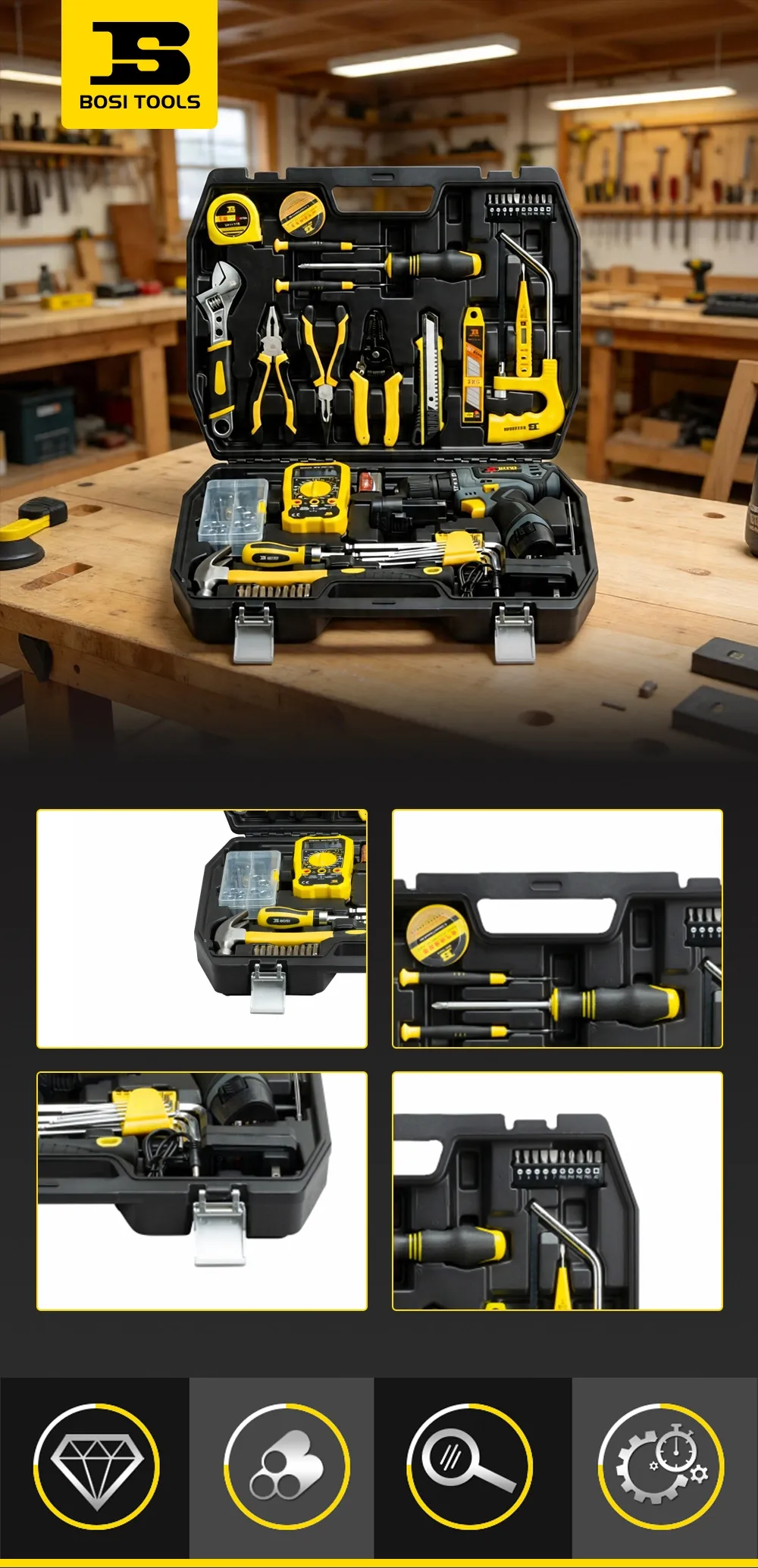 79 Pieces Of Multifunctional Lithium Drill Set